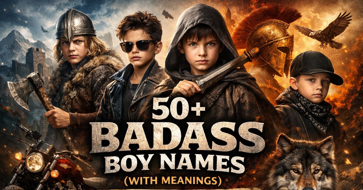 50+ Badass Boy Names (With Meanings) for Your Little Rebel – Name ...