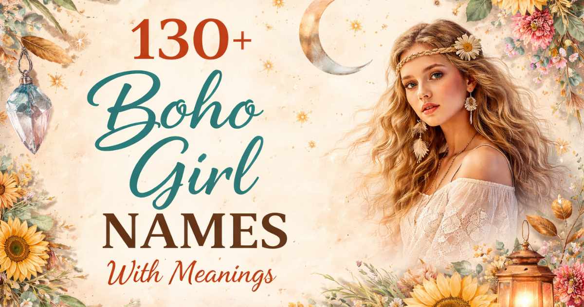 Boho Girl Names With Meanings
