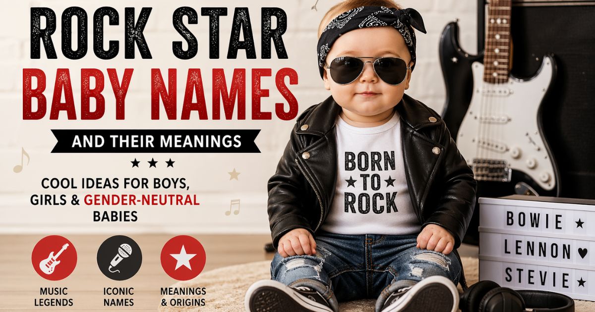 Rock Star Baby Names and Their Meanings: Cool Ideas for Boys, Girls and Gender-Neutral Babies