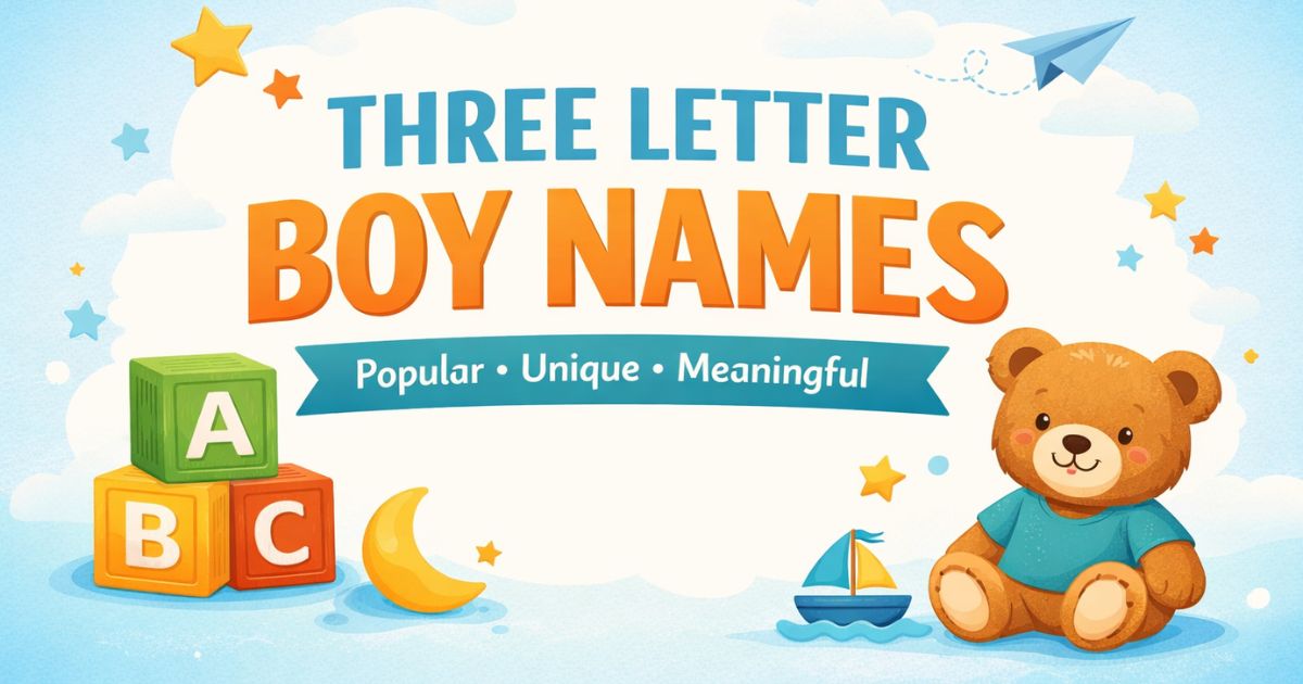 Three Letter Boy Names