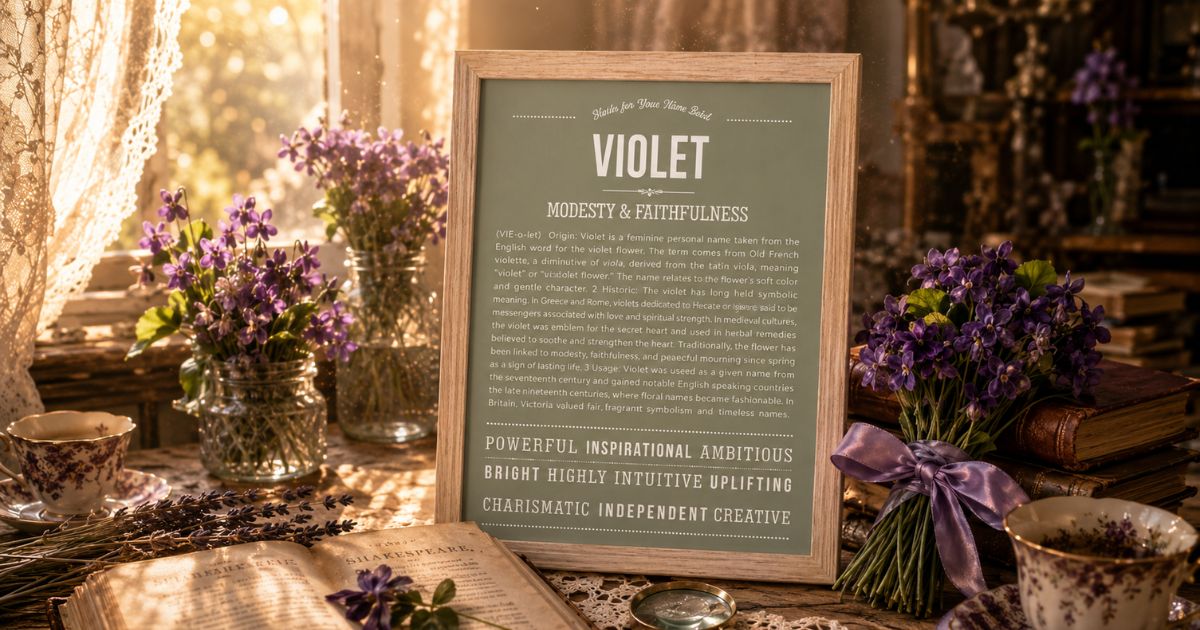 Violet Name Meaning, Origin & History