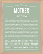 Mother | Personalised Name Meaning Print – Custom Name Art Gift