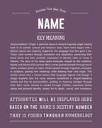 New Name Request | Personalised Name Meaning Print – Custom Name Art Gift