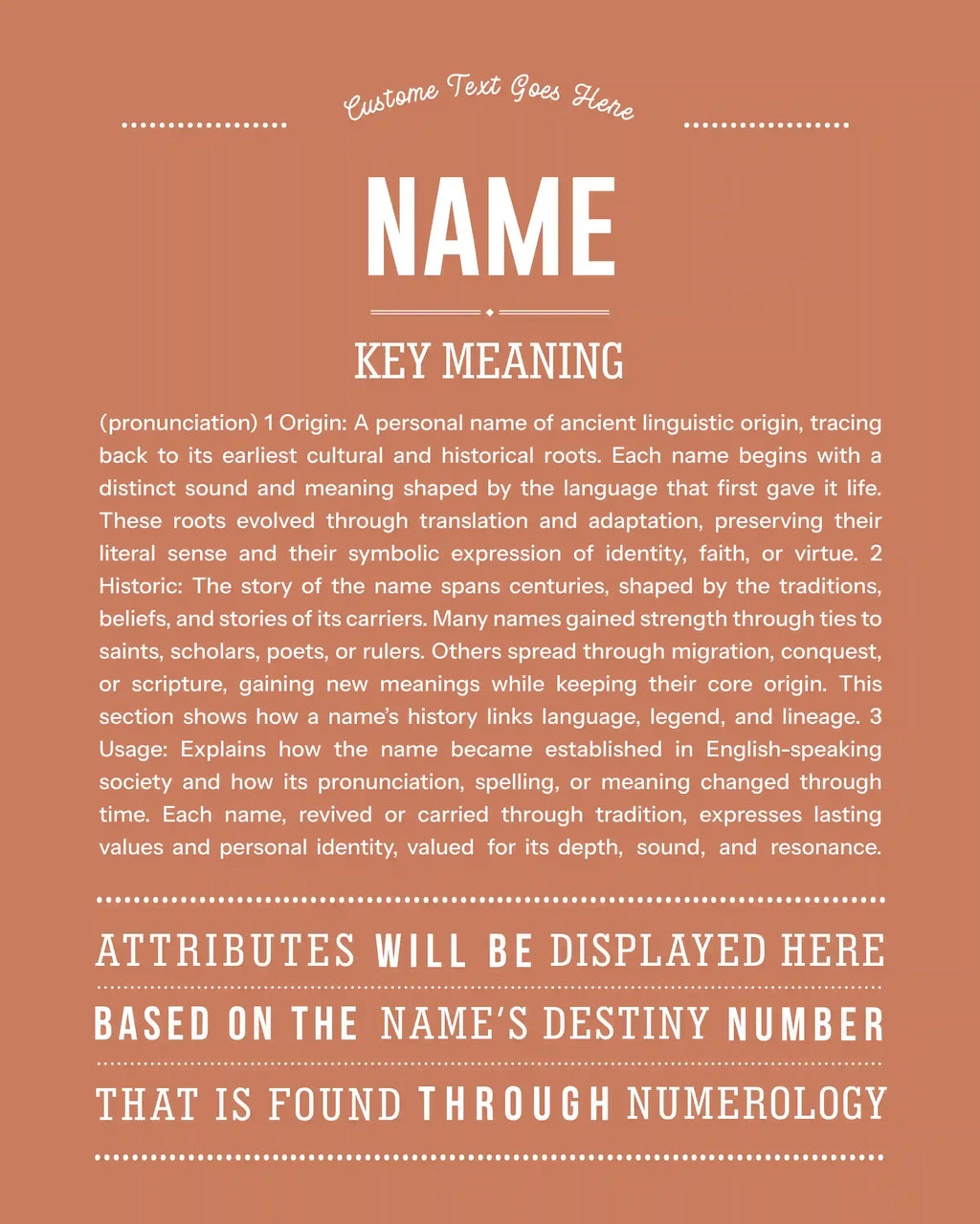 New Name Request | Personalised Name Meaning Print – Custom Name Art Gift