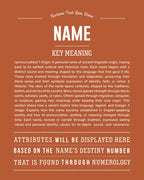New Name Request | Personalised Name Meaning Print – Custom Name Art Gift