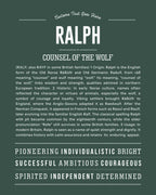 Ralph | Personalised Name Meaning Print – Custom Name Art Gift