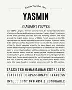 Yasmin | Personalised Name Meaning Print – Custom Name Art Gift