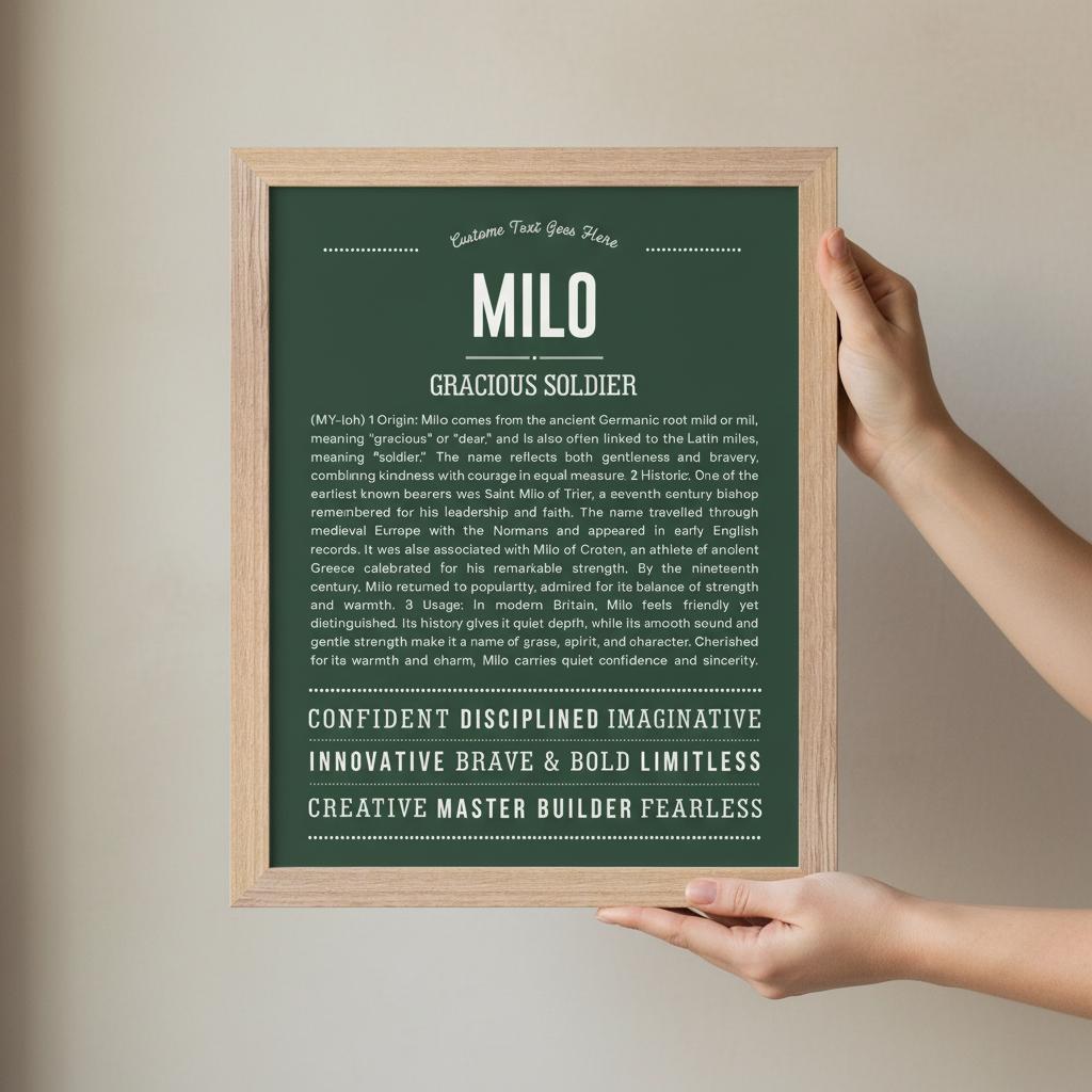 New Name Request | Personalised Name Meaning Print – Custom Name Art Gift